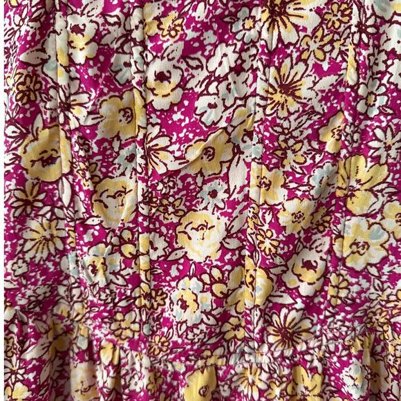 Band Of The Free Sleeveless Corset Front Dress Womens Medium Bubble Hem Floral - Picture 5 of 9